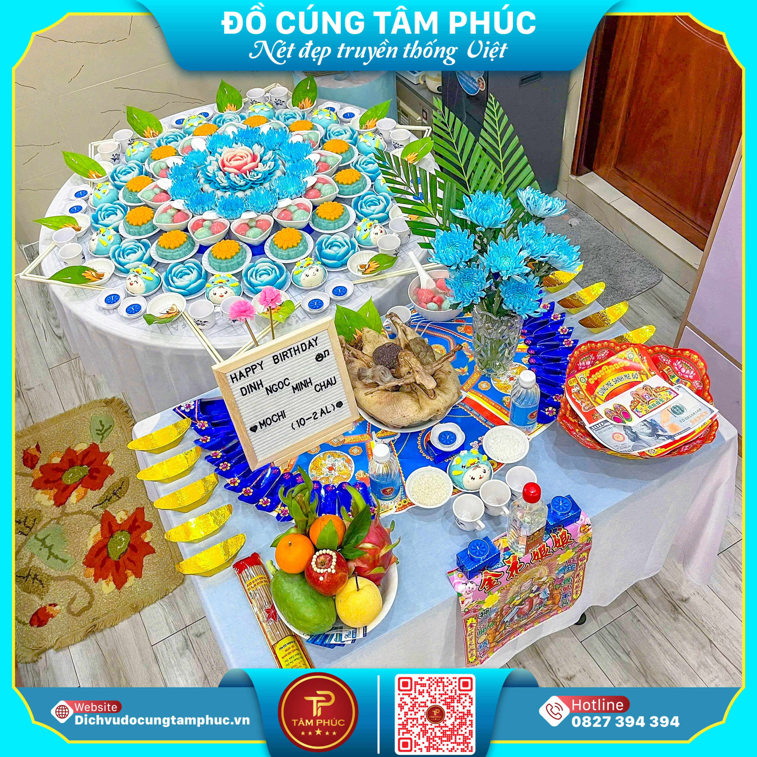 Cầu Cho Bé Khoẻ Mâm Với Mâm Lễ Cúng Căn